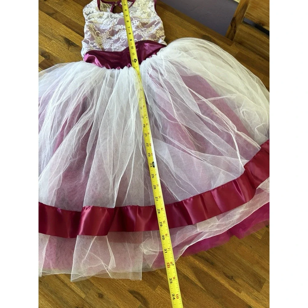 Weissman Costumes Dance Girls Ballet Tutu‎ Dress Size LC Ballerina Pink Magenta